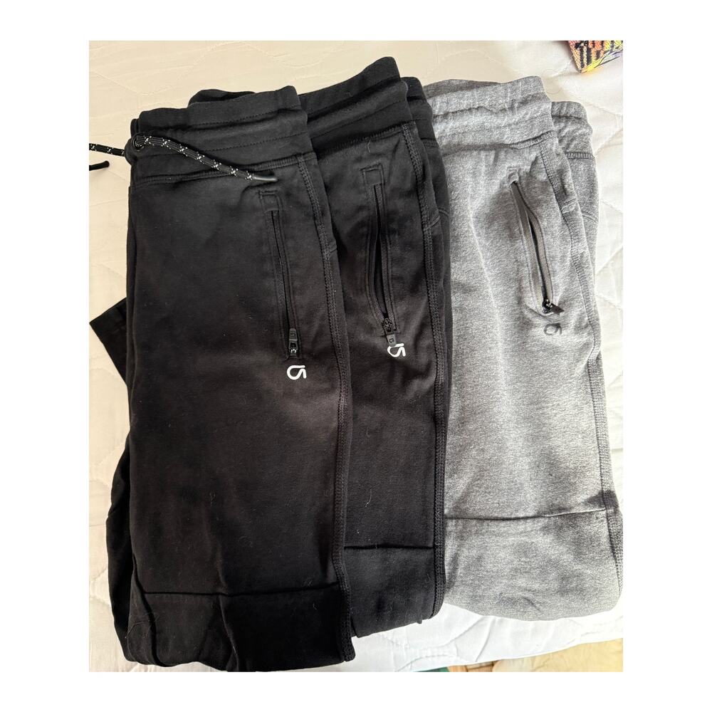 Gap grey and black jogger pants bundle size 10